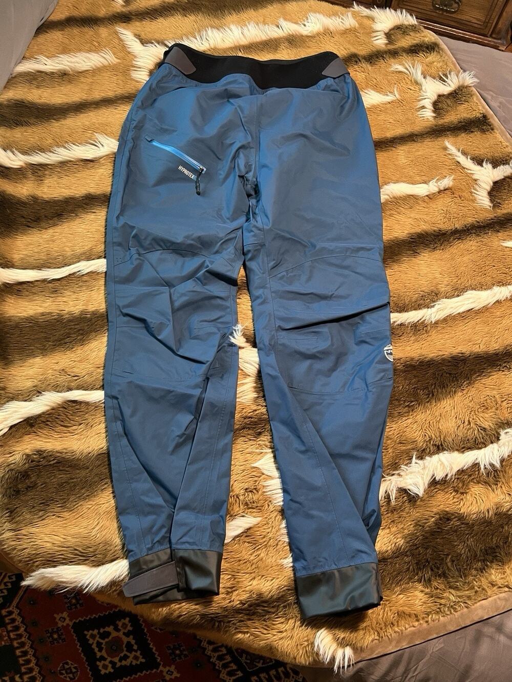 NRS Womens XXL HyproTex 2.5 Waterproof Paddling Pants Kayak Rafting Blue